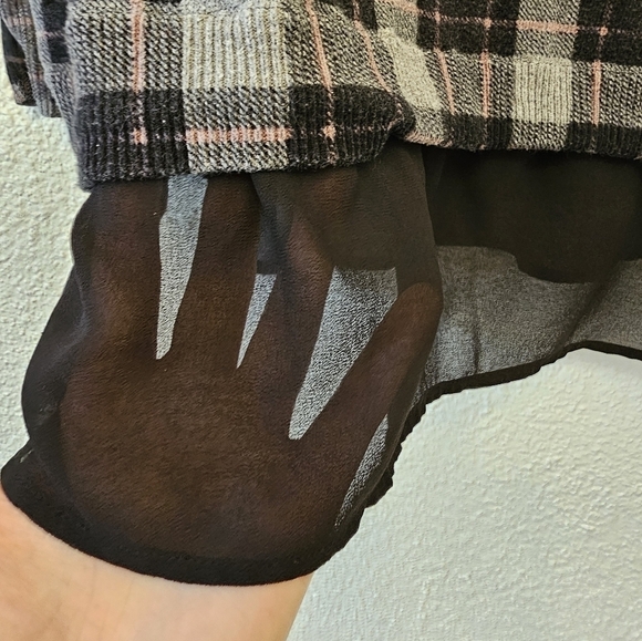 Torrid Size 3 100% Cotton Plaid Pullover Sweater - Picture 7 of 9